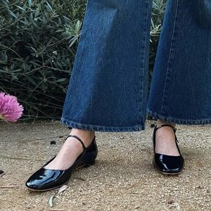 💔 SOLD BNWT DOEN GERALDINE MARY JANE Heel - 38 / 8, Sold Out Black Patent Leat